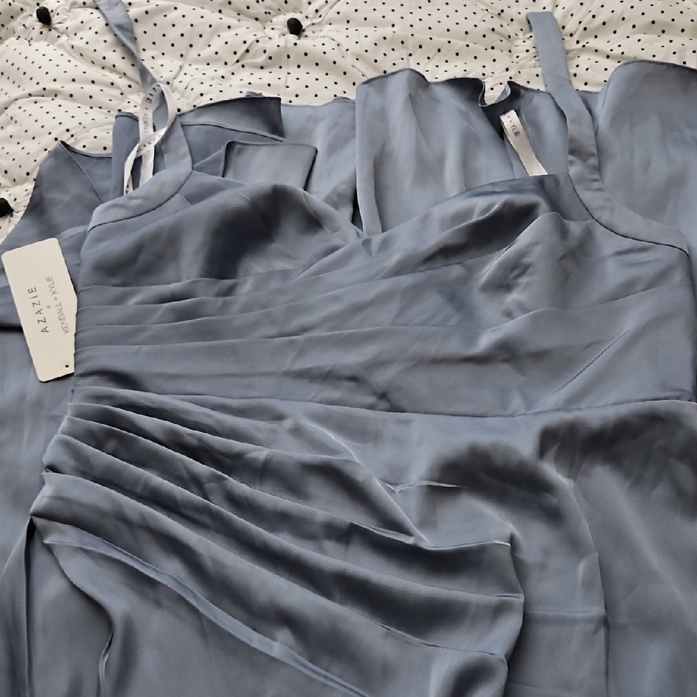 Azazie x Kendall + Kylie Dusty Blue Dress- 18